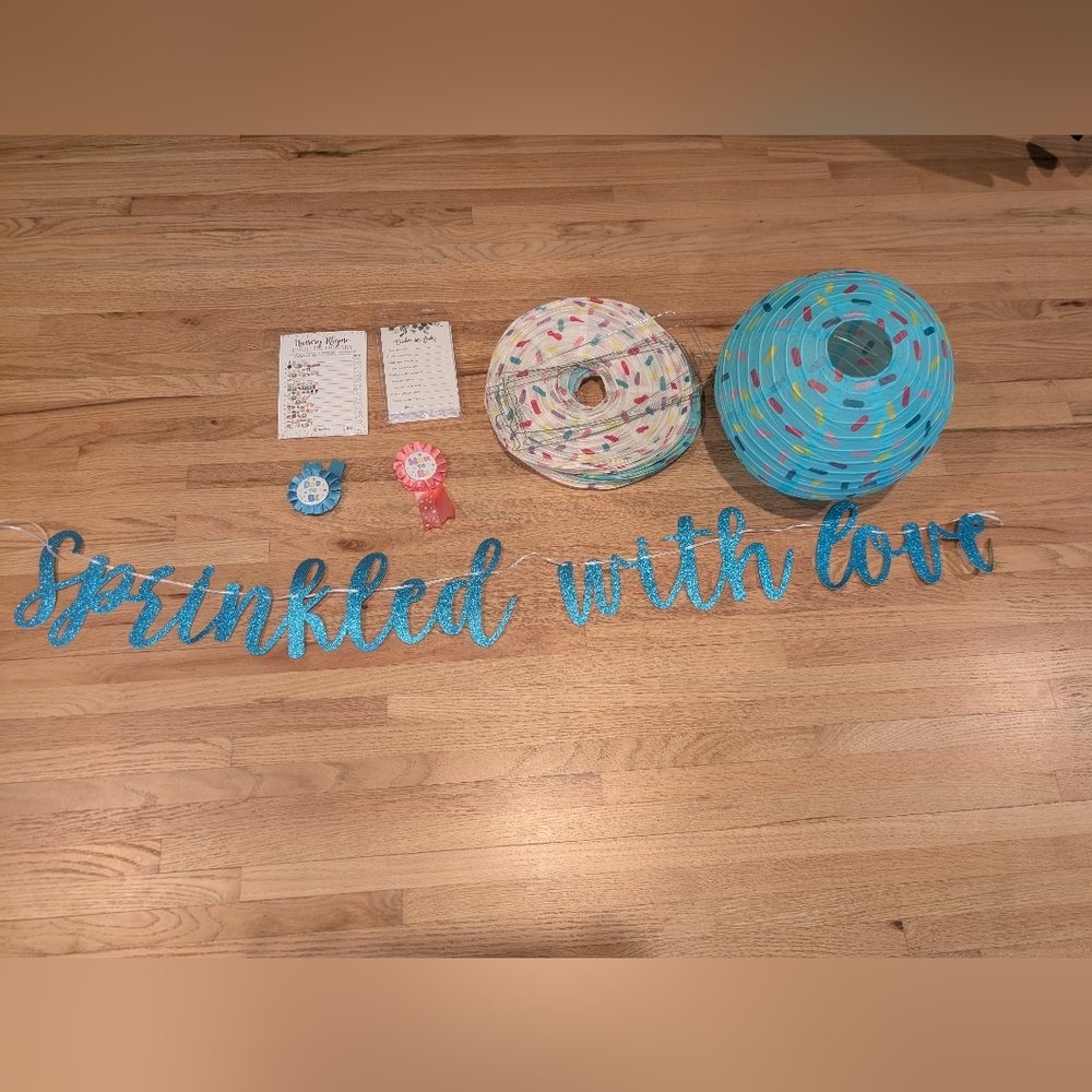 Baby Sprinkle Decorations And Game Cards